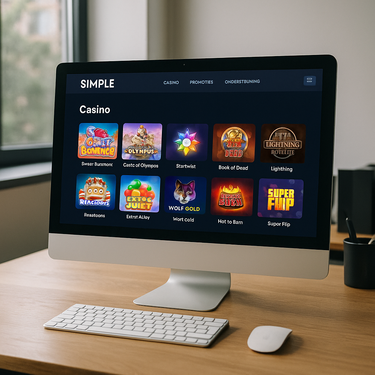 Simple Casino - Desktop Platform Interface - Clean Design
